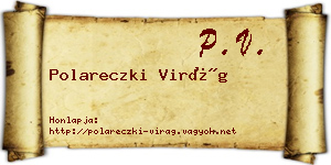 Polareczki Virág névjegykártya