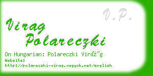 virag polareczki business card
